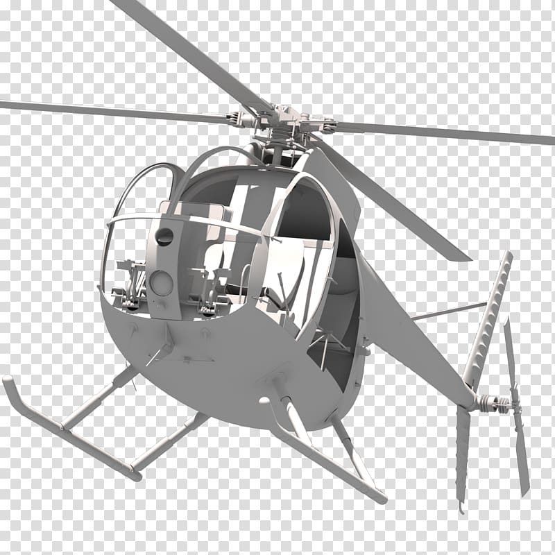 Helicopter rotor Hughes OH-6 Cayuse Light Observation Helicopter Military helicopter, helicopter transparent background PNG clipart