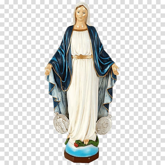 Statue Figurine Our Lady of Guadalupe Miraculous Medal, medal transparent background PNG clipart