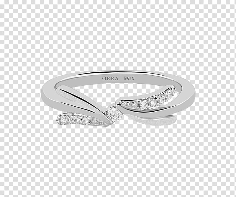 Silver Wedding ring Body Jewellery Diamond, platinum platinum ring transparent background PNG clipart