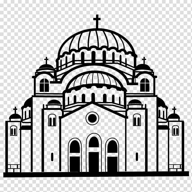 Church Black and white , church transparent background PNG clipart