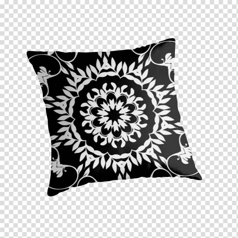 Throw Pillows Cushion White Black M, black pillow transparent background PNG clipart