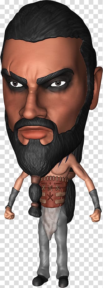 Bobblehead Mania Novo Games Character Dal Cartoon, Beard transparent background PNG clipart