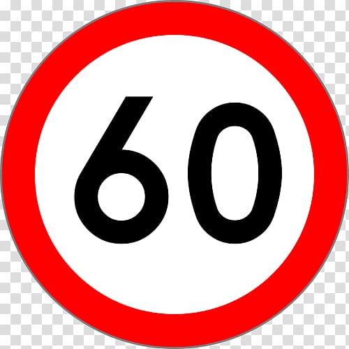 Speed sign Traffic sign Kilometer per hour Speed limit, limit transparent background PNG clipart