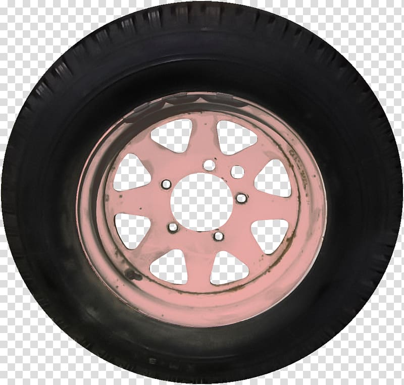 Tire Car Alloy wheel, Black racing tires transparent background PNG clipart