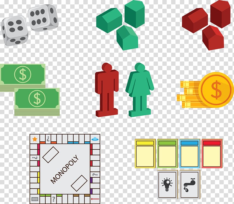 Monopoly Game Icon, dice transparent background PNG clipart