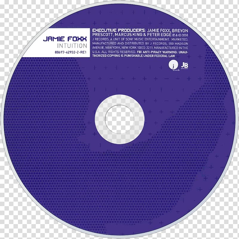Compact disc Intuition Unpredictable Music Album, Jamie Foxx transparent background PNG clipart