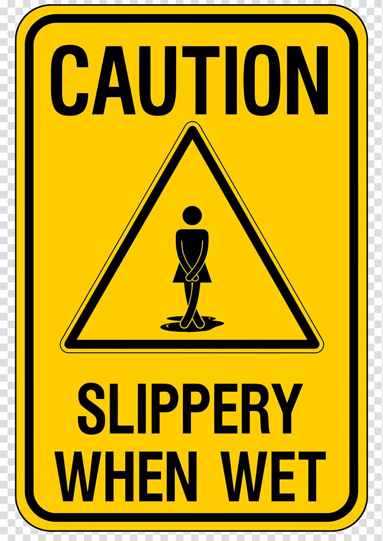 Wet floor sign Safety Signage Poster, caution transparent background PNG clipart