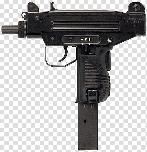 IMI Micro Uzi Submachine gun Pistol 9×19mm Parabellum, smg transparent background PNG clipart