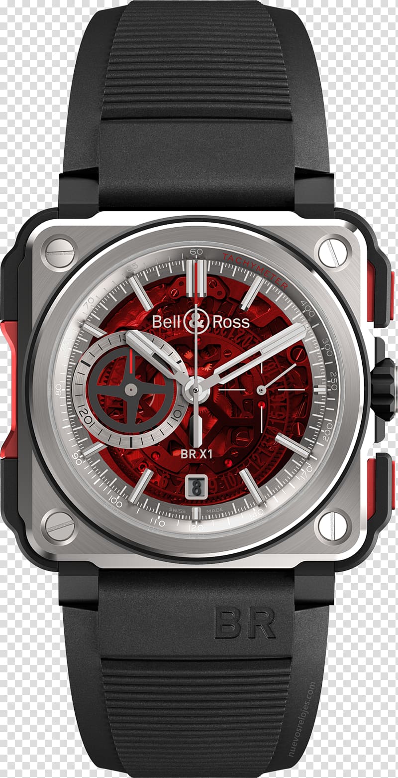 Chronograph Automatic watch Bell & Ross, Inc., watch transparent background PNG clipart