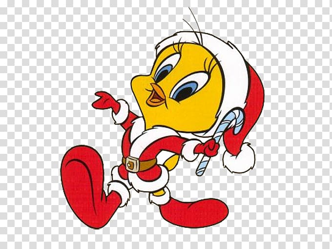 Tweety Sylvester Christmas Day Looney Tunes, tweety bird transparent background PNG clipart