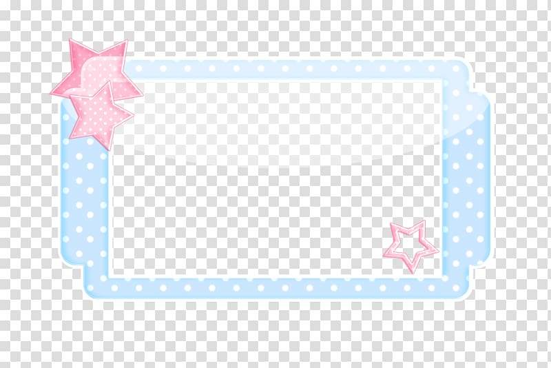 Frames Blue Pattern, Kawaii frame transparent background PNG clipart