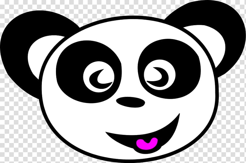 Giant panda Bear Smiley , Couple Happy transparent background PNG clipart