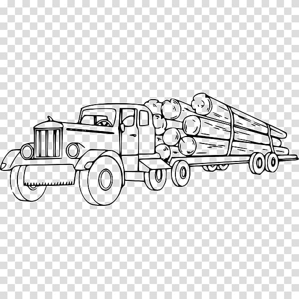 Car Logging truck Pickup truck Mack Trucks, car transparent background PNG clipart