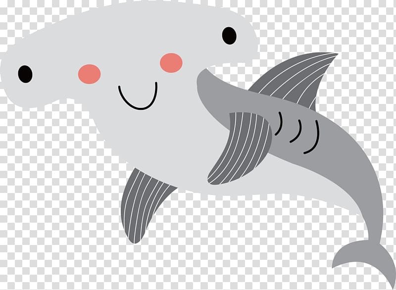 white and gray fish illustration, Shark Cartoon Illustration, Gray shark transparent background PNG clipart