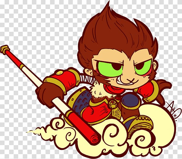 Sun Wukong League of Legends Drawing Chibi , monkey king transparent background PNG clipart