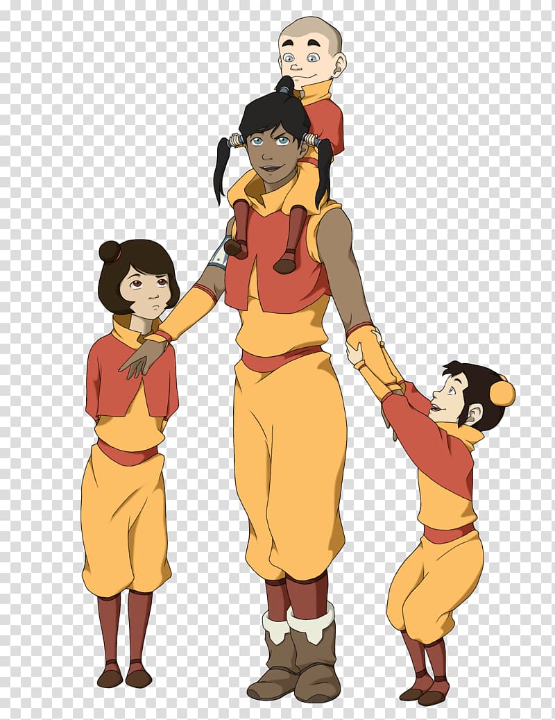 Korra Asami Sato Tenzin Mako Zuko, Avatar aang transparent background PNG clipart