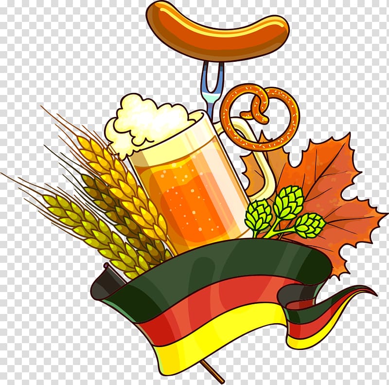 Oktoberfest Beer Illustration, Cartoon beer transparent background PNG clipart