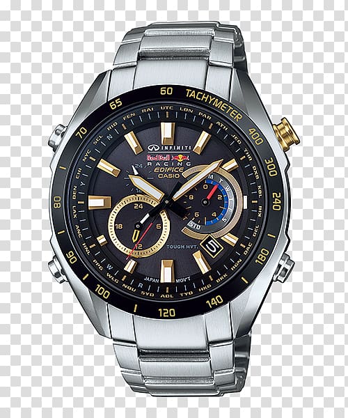 Casio Edifice Watch G-Shock Solar power, Watch Parts transparent background PNG clipart