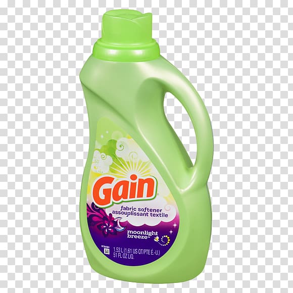 Gain Fabric softener Laundry Detergent, bleach transparent background PNG clipart