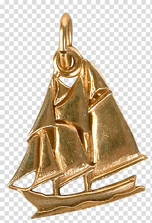Sailing ship, Sailing metal pendant transparent background PNG clipart