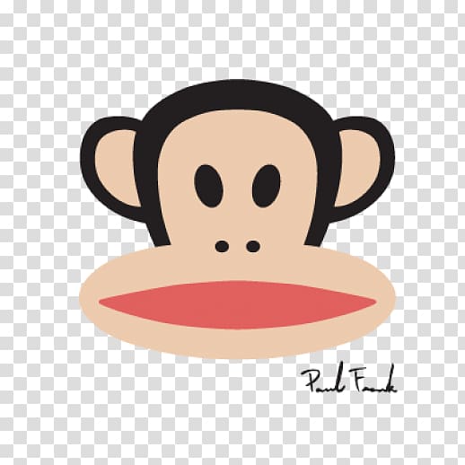 Paul Frank Industries Fashion Logo, monkey transparent background PNG clipart