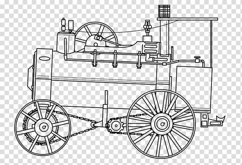 Steam engine Steam tractor Steam locomotive Traction engine, straction transparent background PNG clipart