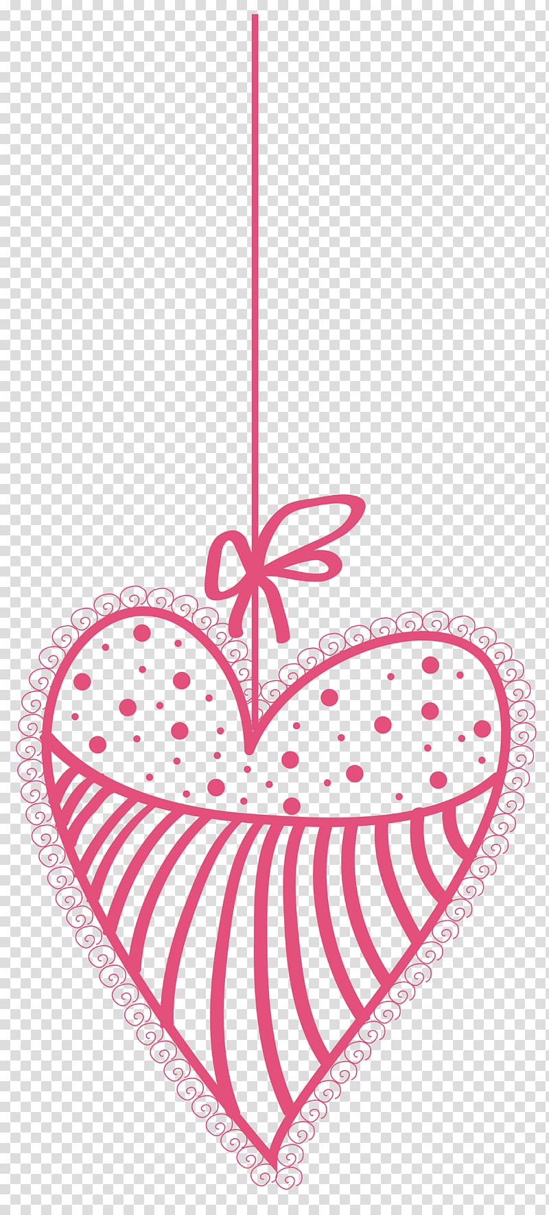 pink heart illustration, Heart Valentine\'s Day , Decorative Heart transparent background PNG clipart