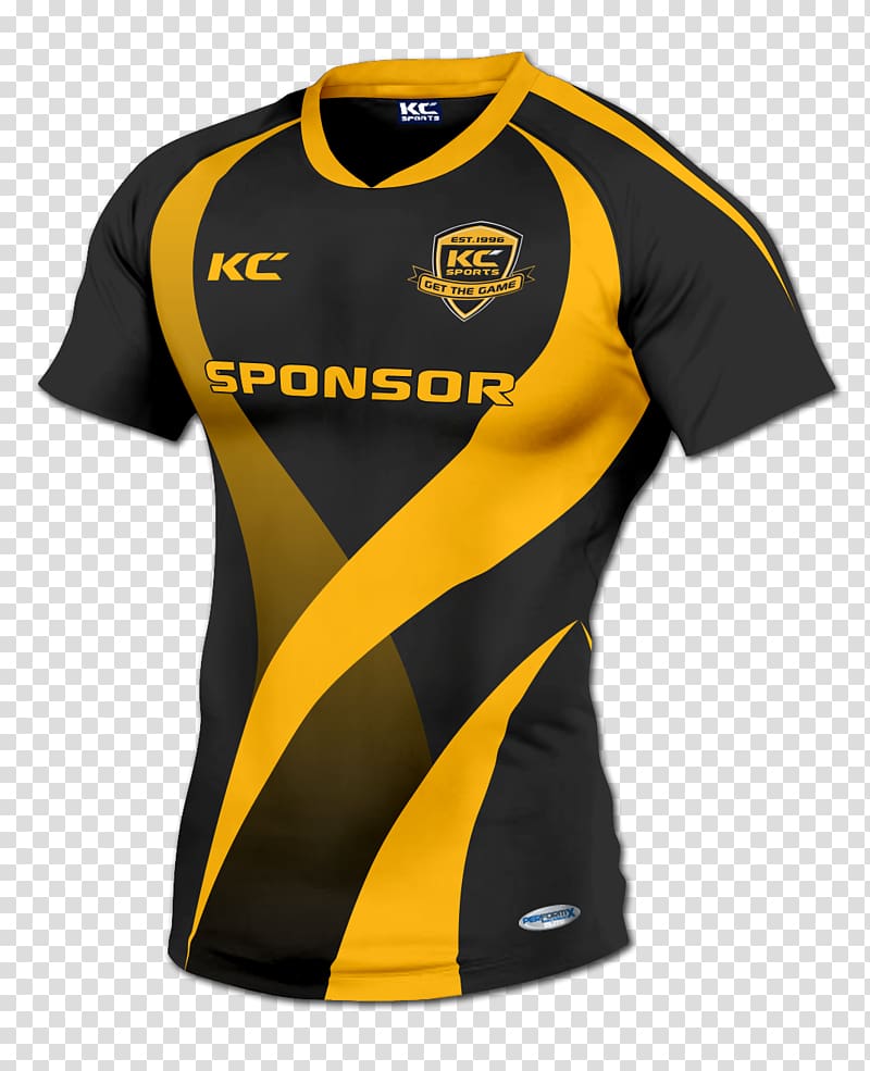 Printed T-shirt Printing Rugby shirt, cricket jersey transparent ...