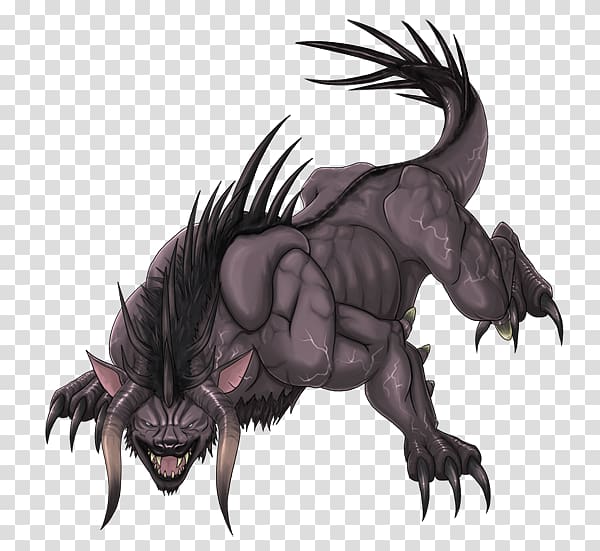 Dragon Carnivores Illustration Cartoon Demon, final fantasy behemoth transparent background PNG clipart