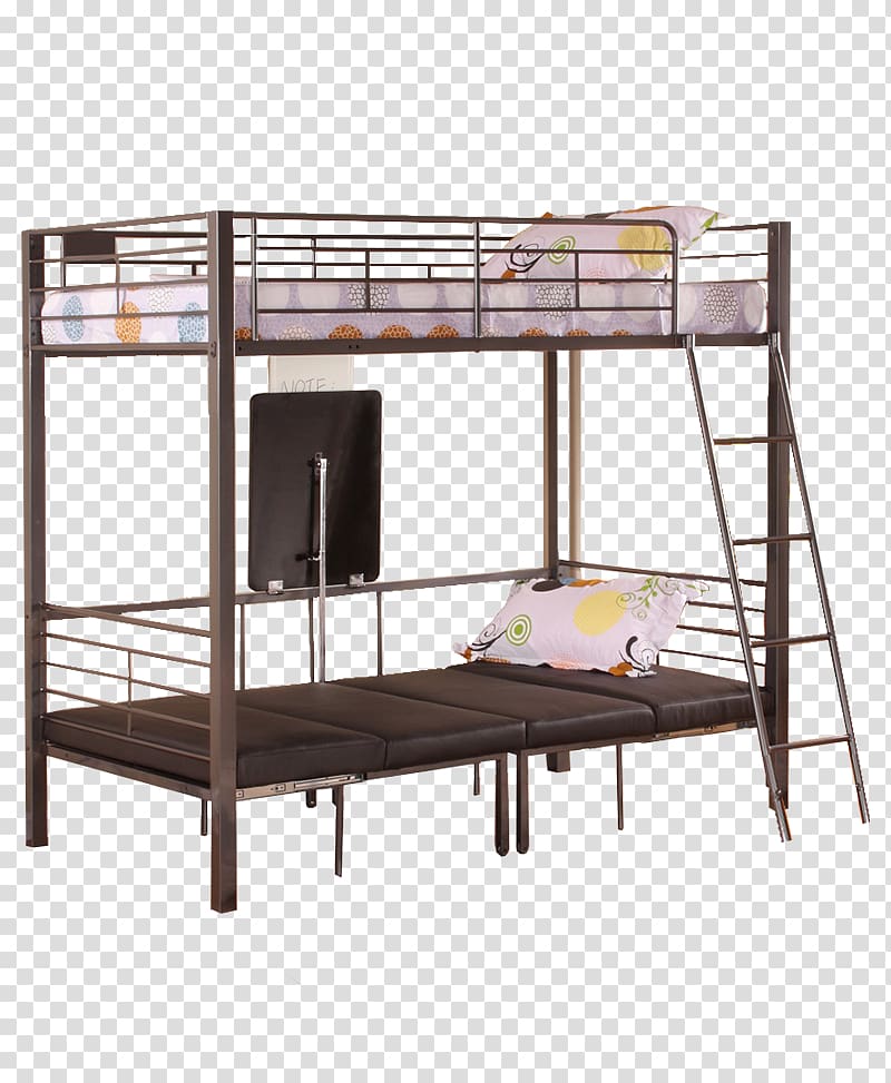 Bed frame Bunk bed Table Drawer, multi-functional transparent background PNG clipart