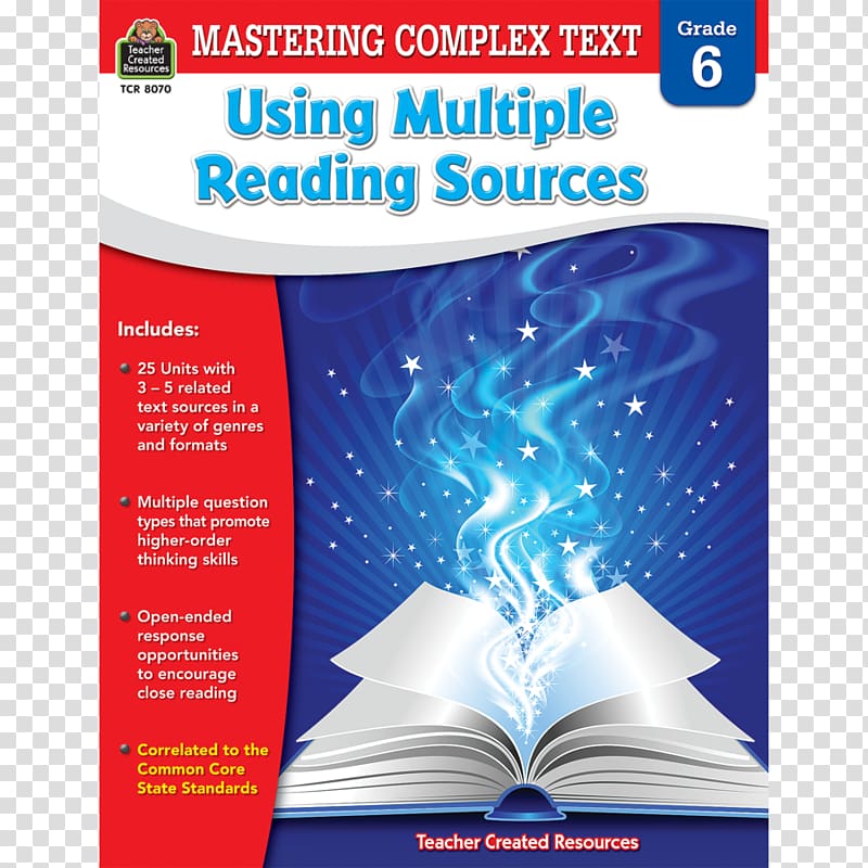 Mastering Complex Text Using Multiple Reading Sources Grd 4 Mastering Complex Text Using Multiple Reading Sources, Grade 3 Mastering Complex Text Using Multiple Reading Sources, Grade 2 Reading comprehension, teacher transparent background PNG clipart