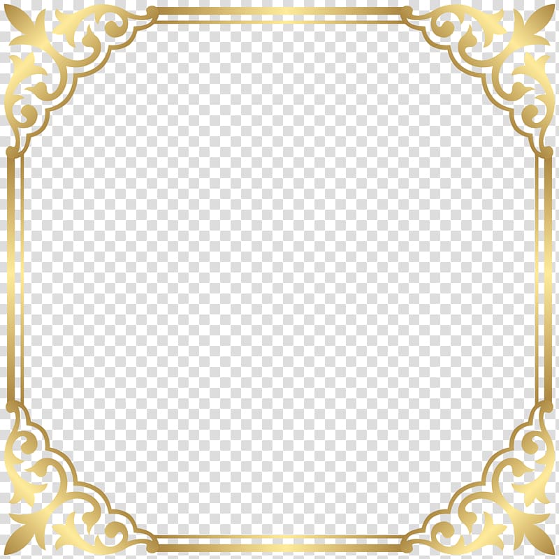 Fancy That Boutique LOUENHIDE , Gold Border Frame , brown frame transparent background PNG clipart