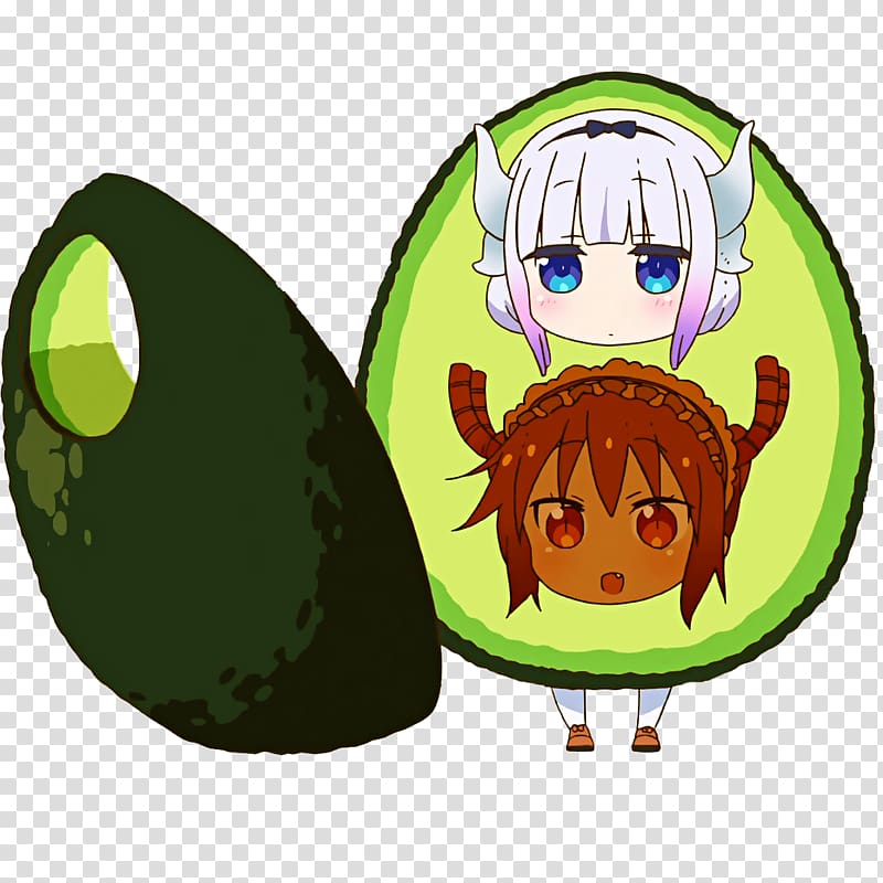 Miss Kobayashi\'s Dragon Maid Avocado Sorbetes , avocado transparent background PNG clipart
