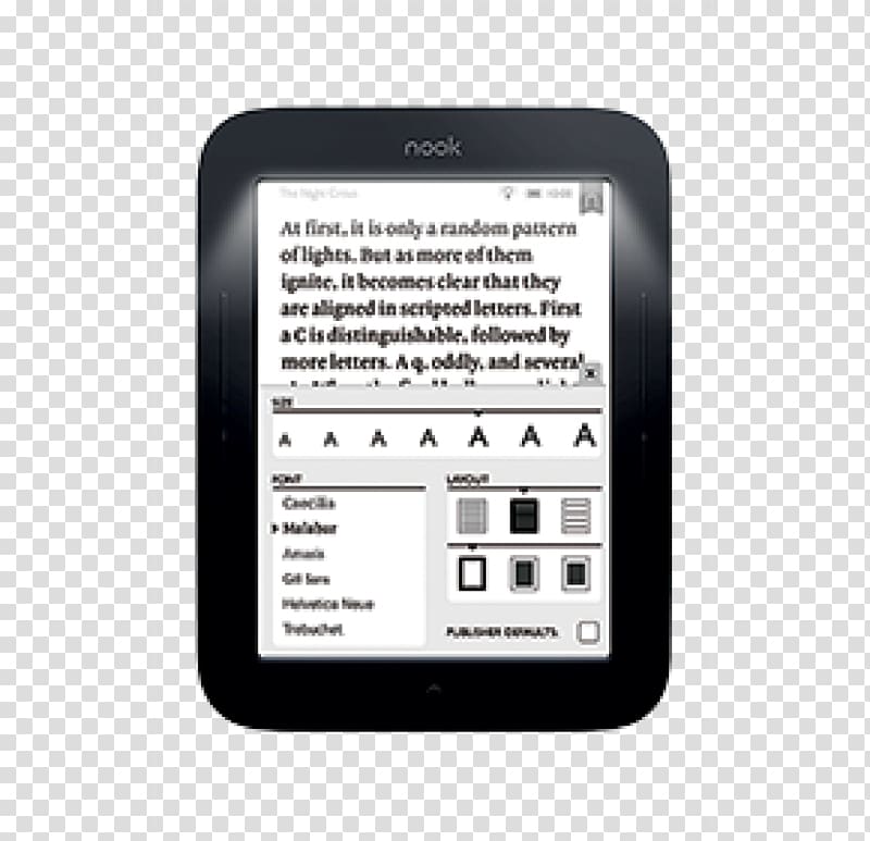 Barnes & Noble Nook Boox Nook Simple Touch Amazon.com E-Readers, book transparent background PNG clipart