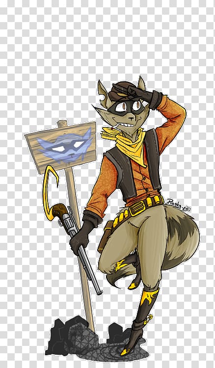 Sly Cooper: Thieves in Time Inspector Carmelita Fox Concept art, Sly Cooper transparent background PNG clipart