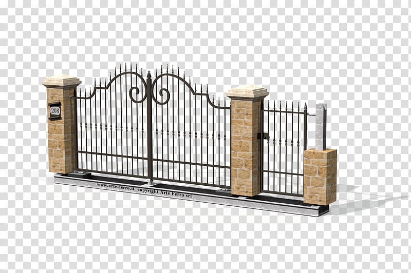 Wrought iron Gate House Lock, iron transparent background PNG clipart