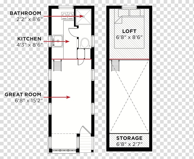 Tumbleweed Tiny House Company Tiny house movement Floor plan House plan, house transparent background PNG clipart