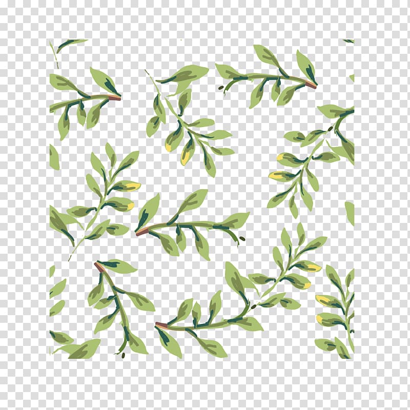 Plant Textile Green Pattern, Green plant material transparent background PNG clipart