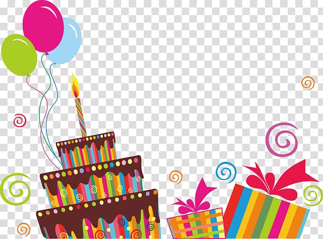 Happy Birthday to You , Cake gift transparent background PNG clipart