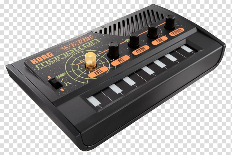 Korg Sound Synthesizers Analog synthesizer Delay Monotron, musical instruments transparent background PNG clipart