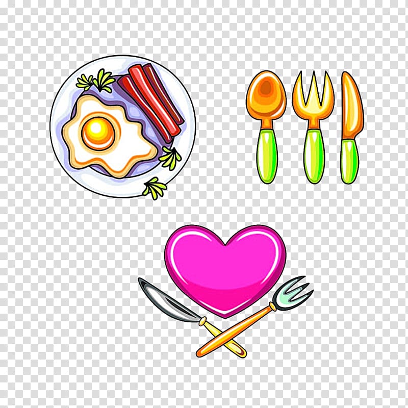 Hot dog Fast food Doughnut Street food, Cutlery dishes fork pattern transparent background PNG clipart