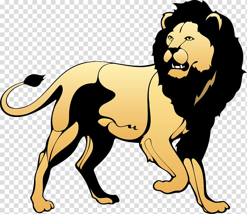 Lion Black and white Roar , Realistic Lion transparent background PNG clipart