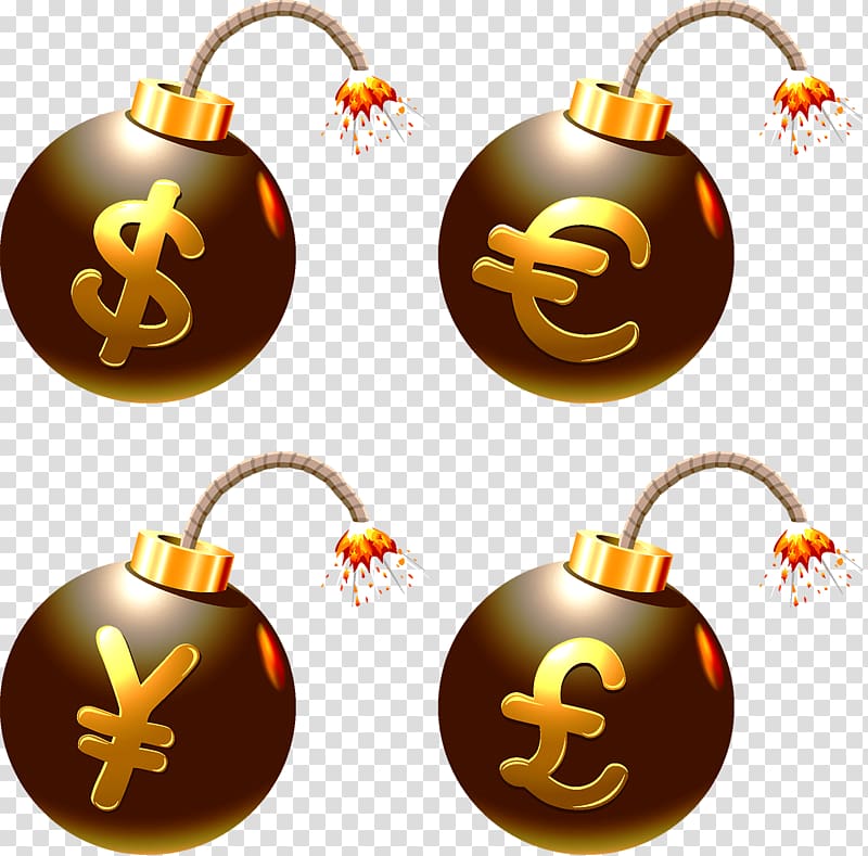Money Currency symbol Bomb Coin, Bomb Coin transparent background PNG clipart