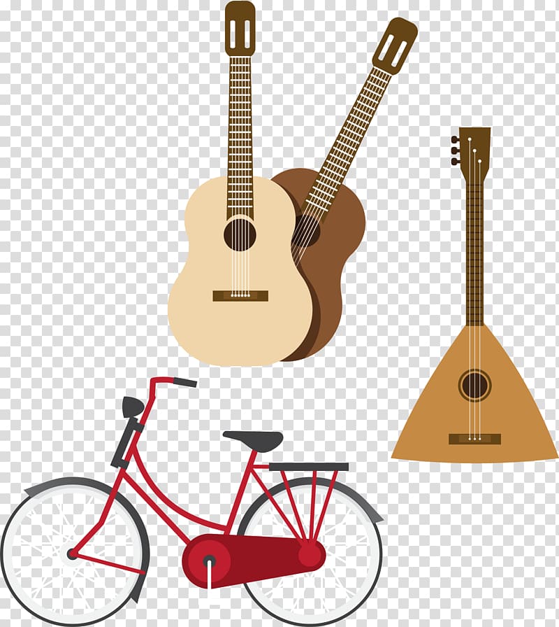 Spain Flamenco, Casual fashion instrument material bike transparent background PNG clipart