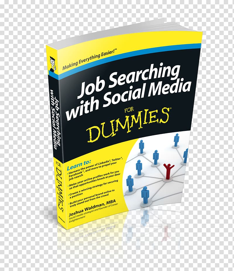 Job Searching with Social Media For Dummies Book Job hunting, resume cover transparent background PNG clipart