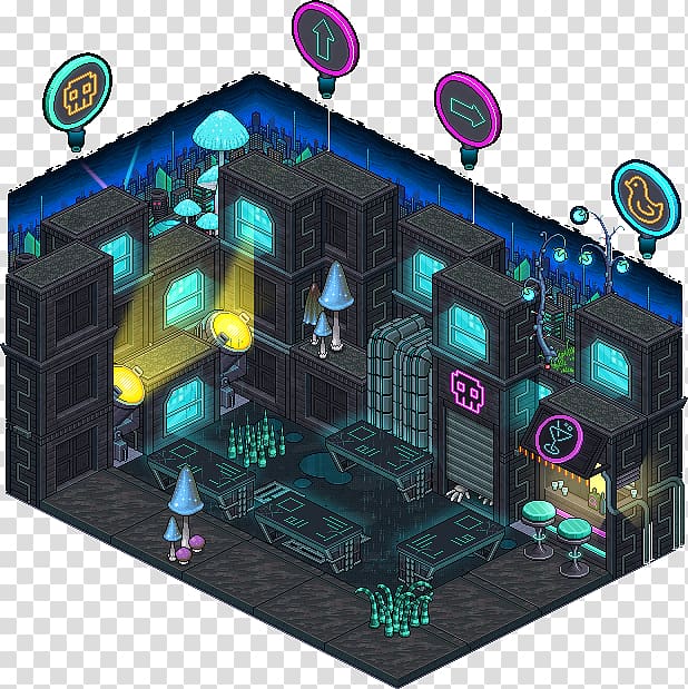 Habbo Game Cyberpunk Virtual community, habbo rooms transparent background PNG clipart