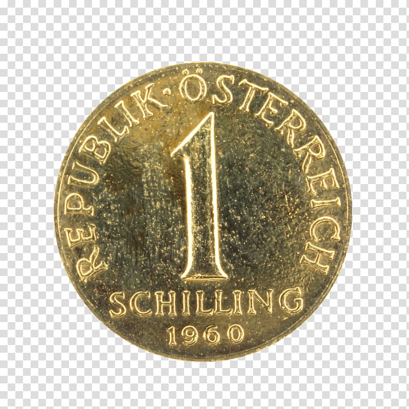 Austrian schilling Coin Gold Shilling, gold coins transparent background PNG clipart