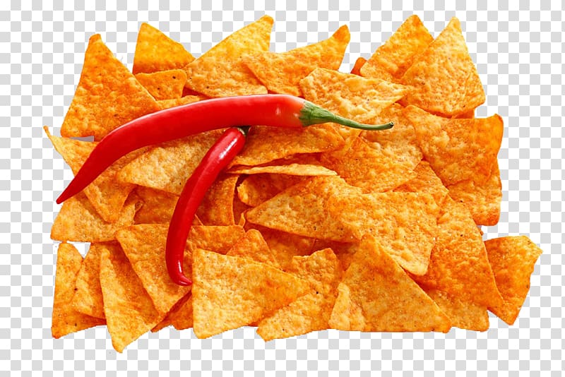 Totopo Nachos French fries Salsa Potato chip, peppers and potato chips transparent background PNG clipart