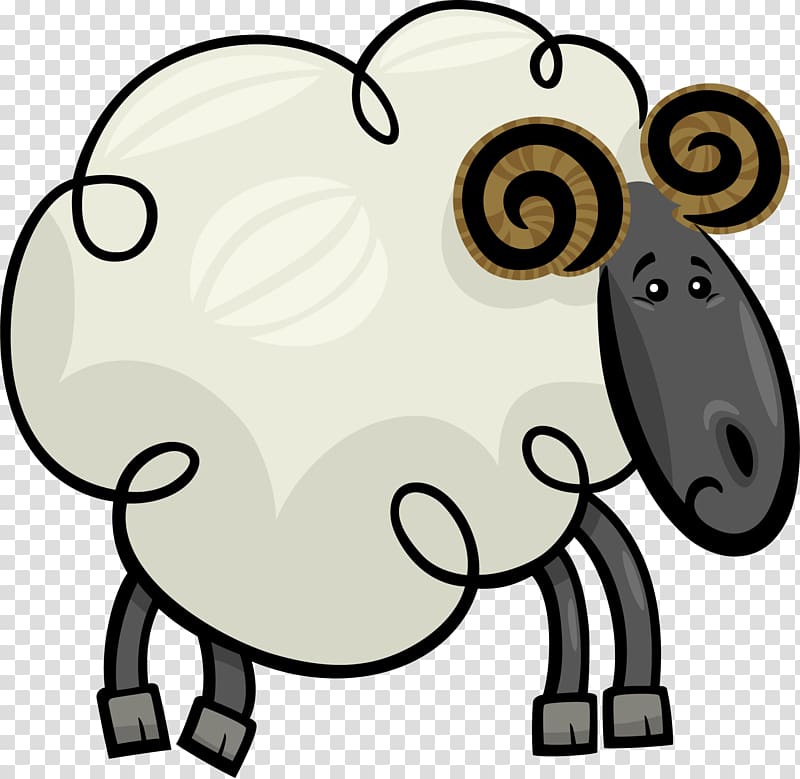 Saanen goat Sheep Cartoon , Beige cartoon goat transparent background PNG clipart