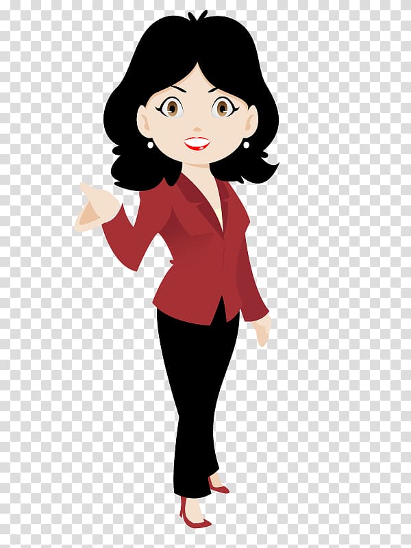 Woman Character H&M , sales agent transparent background PNG clipart